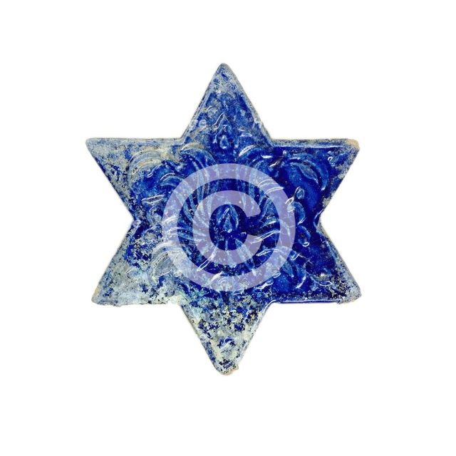 Star Tile with Lotus Flower, ilkhanic dynasty (1256-1353), late 13th or 14th century. Creator: Unknown.