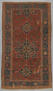 Star Ushak Carpet, Western Turkey, probably 17th century. Creator: Unknown