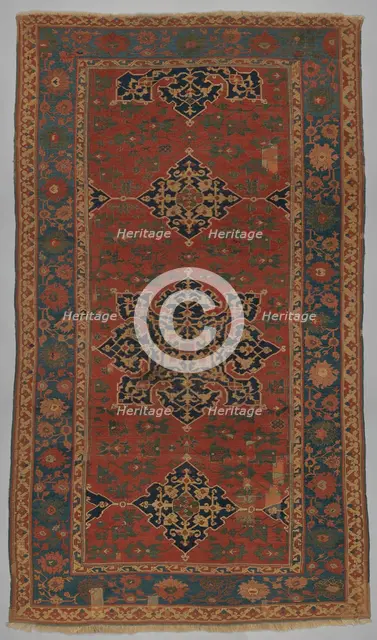 Star Ushak Carpet, Western Turkey, probably 17th century. Creator: Unknown.