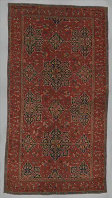 Star Ushak Carpet, Turkey, late 15th century. Creator: Unknown