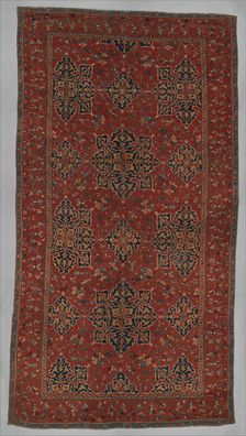 Star Ushak Carpet, Turkey, late 15th century. Creator: Unknown
