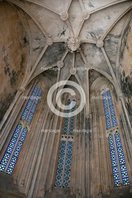 Star vault, Monastery of Batalha, Batalha, Portugal, 2009.  Creator: Samuel Magal.