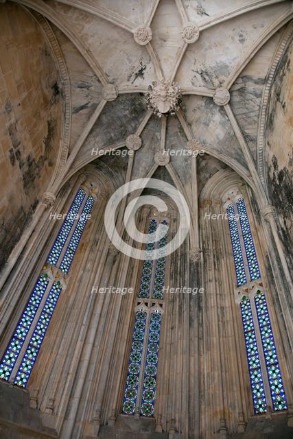 Star vault, Monastery of Batalha, Batalha, Portugal, 2009.  Creator: Samuel Magal.