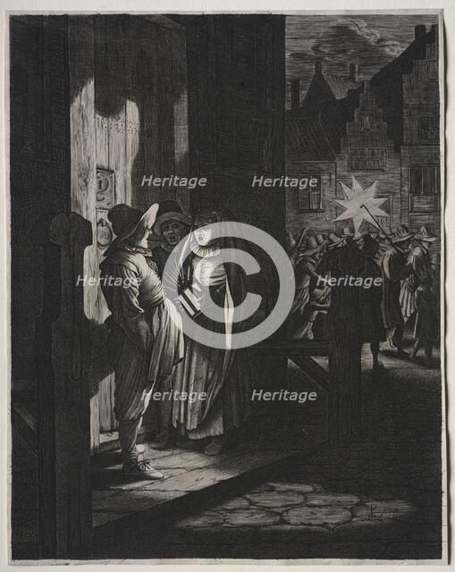 Star of Kings, A Night Piece, 1630. Creator: Jan van de Velde (Dutch, 1620-1662).