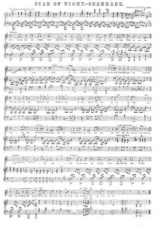 "Star of Night" - Serenade, 1858. Creator: Unknown