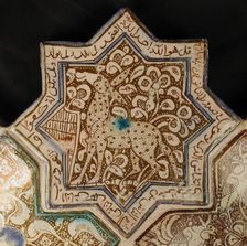Star-Shaped Tile, Iran, 13th century. Creator: Unknown