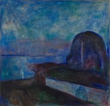 Starry Night, 1893. Creator: Edvard Munch