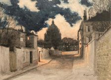 Starry night over Montmartre, 1897. Creator: Grasset, Eugène (1841-1917)