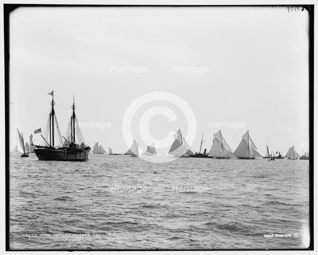 Start, 46-footers, 1891 Aug 7. Creator: Unknown.