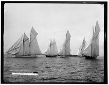 Start, Goelet Cup Race, 1887 Aug 5. Creator: Unknown