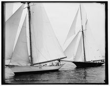 Start, Gossoon and Minerva, 1890 Aug 26. Creator: Unknown