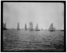 Start, Dorchester regatta, Nahant, 1887 June 17. Creator: Unknown