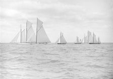 Start for the King's Cup yacht race, 1913. Creator: Kirk & Sons of Cowes