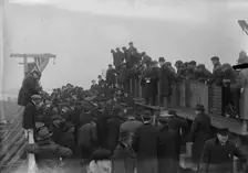 Start of 1st ship, Newark Yards, 1917. Creator: Bain News Service