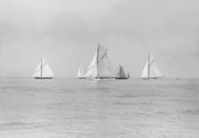 Start of Cowes to Weymouth Race, August 1913. Creator: Kirk & Sons of Cowes