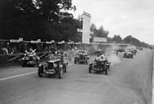 Start of a the Irish Grand Prix Saorstat Cup race, Phoenix Park, Dublin, 1930. Artist: Bill Brunell