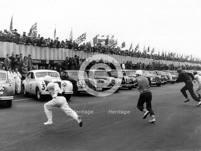 Start of Daily Express Trophy race at Silverstone 1954. Creator: Unknown.
