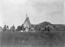 Start of war party, c1907. Creator: Edward Sheriff Curtis