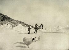 Start of Western Party from Cape Royds c1908, (1909)