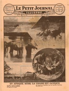 Start of the African hunting season, 1931. Creator: Unknown