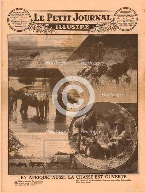 Start of the African hunting season, 1931. Creator: Unknown.