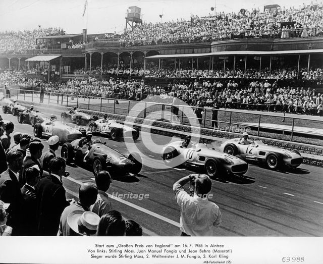 Start of the British Grand Prix, Aintree, Liverpool, 1955. Artist: Unknown