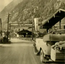 Start of the Grossglockner High Alpine Road, Fusch an der Großglocknerstraße, Austria, c1935. Creator: Unknown