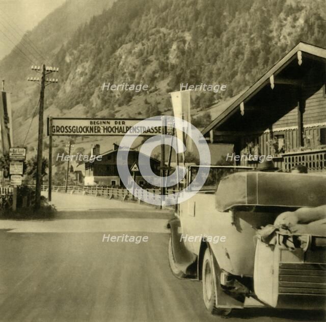 Start of the Grossglockner High Alpine Road, Fusch an der Großglocknerstraße, Austria, c1935. Creator: Unknown.