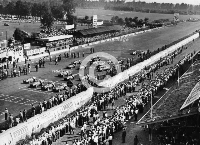 Start of the Italian Grand Prix, Monza, early 1950s. Artist: Unknown