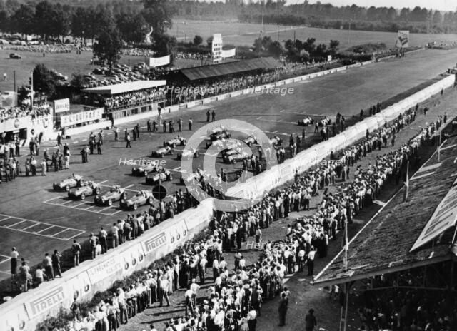 Start of the Italian Grand Prix, Monza, early 1950s. Artist: Unknown