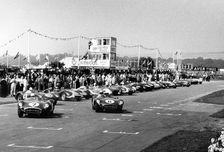Start of the RAC Tourist Trophy race, Goodwood, Sussex, 1958. Creator: Unknown