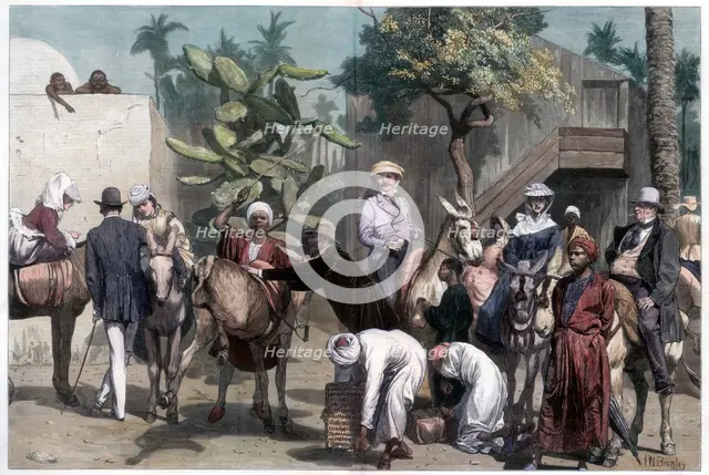 'Starting for the Pyramids', 1874.Artist: Bromley