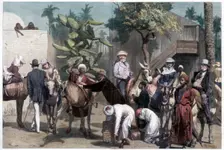 Starting for the Pyramids 1874.Artist: Bromley
