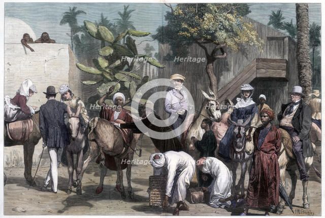 'Starting for the Pyramids', 1874.Artist: Bromley