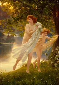 Startled, 1892. Creator: Frank Dicksee