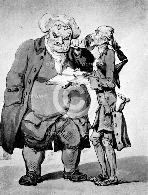 'Starving poet and publisher', late 18th century.Artist: Thomas Rowlandson