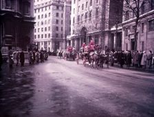 State coaches passing Bush House, Aldwych, London, c1952. Creator: Arthur Charles Kirby Ware