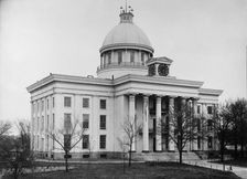 State capitol at Montgomery, Ala., where J. Davis took oath as president of confederacy, ca 1904. Creator: Unknown