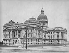 State Capitol, Indianapolis, Indiana c1897. Creator: Unknown