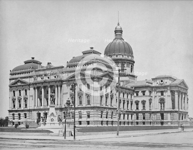 'State Capitol, Indianapolis, Indiana', c1897. Creator: Unknown.