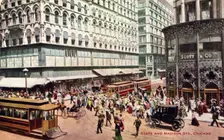 State and Madison Streets, Chicago, Illinois, USA, 1907