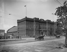 State armory, Cambridge, Mass., between 1900 and 1920. Creator: Unknown