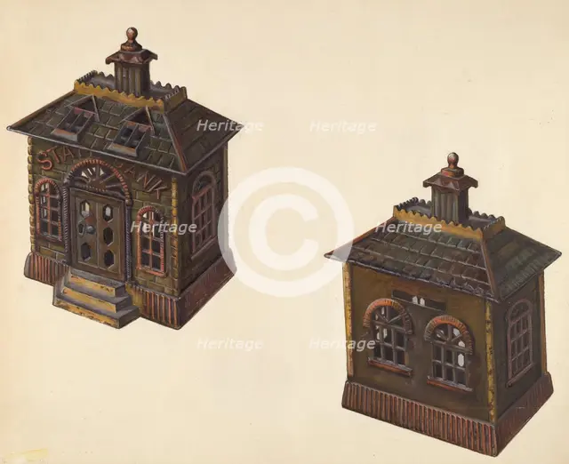 State Bank #2, c. 1939. Creator: Clementine Fossek.