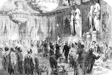 State Banquet given by the Emperor of the French to the Peace Plenipotentiaries, at the Tuileries, 1 Creator: Unknown