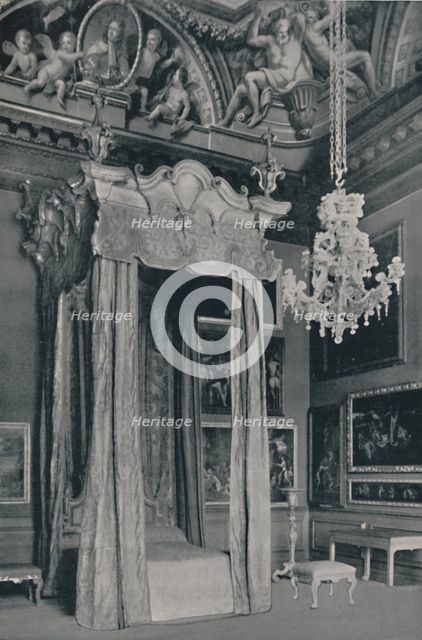 'State Bedstead made for George, Prince of Wales', 1927. Artists: Edward F Strange, Unknown.