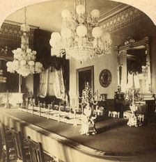State Dining Room, President's Mansion, Washington, D.C., U.S.A. c1900. Creator: Unknown