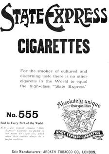State Express cigarettes, 1909. Creator: Unknown
