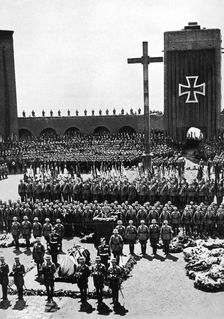 State funeral of President Paul von Hindenburg, Tannenberg, Germany, 1934
