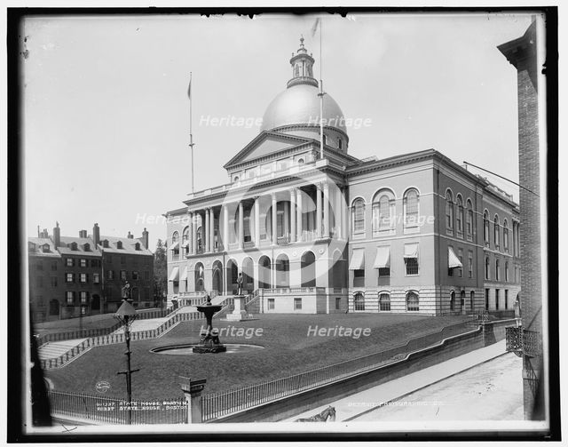State House, Boston, between 1890 and 1899. Creator: Unknown.