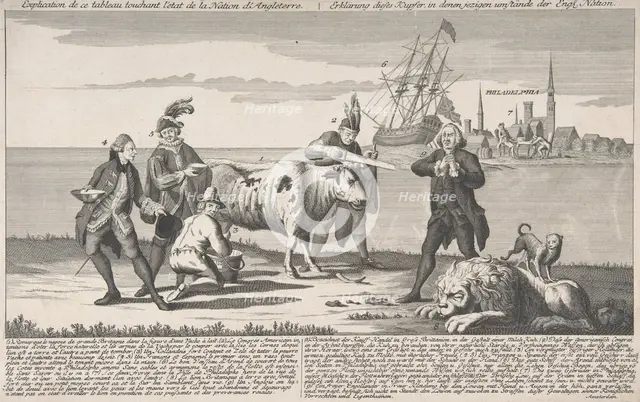 State of the English Nation [Toestand der Engelsche Natie], ca. 1780. Creator: Anon.